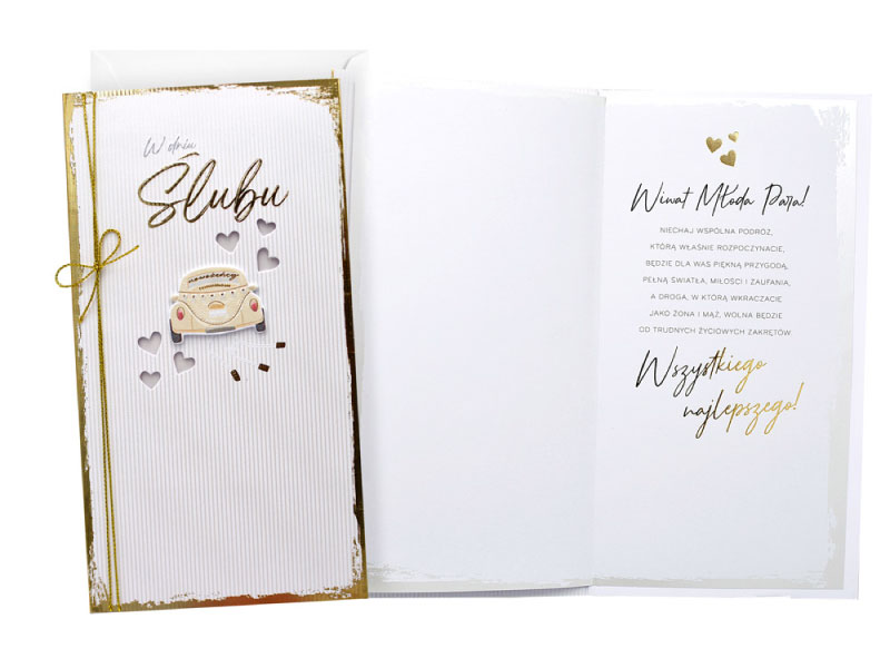 kartka ślubna na prezent